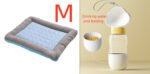 Pet Cooling Pad Bed For Dogs Cats Puppy Kitten Cool Mat Pet Blanket Ice Silk Material Soft For Summer Sleeping  Blue Breathable - Image 2