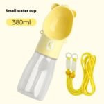 2 In 1 Portable Dog Water Bottle For Small Big Dogs Cat Outdoor Leak-proof Puppy Drinking Bowl With Food Container Pets Feeder Pet Products - Image 5